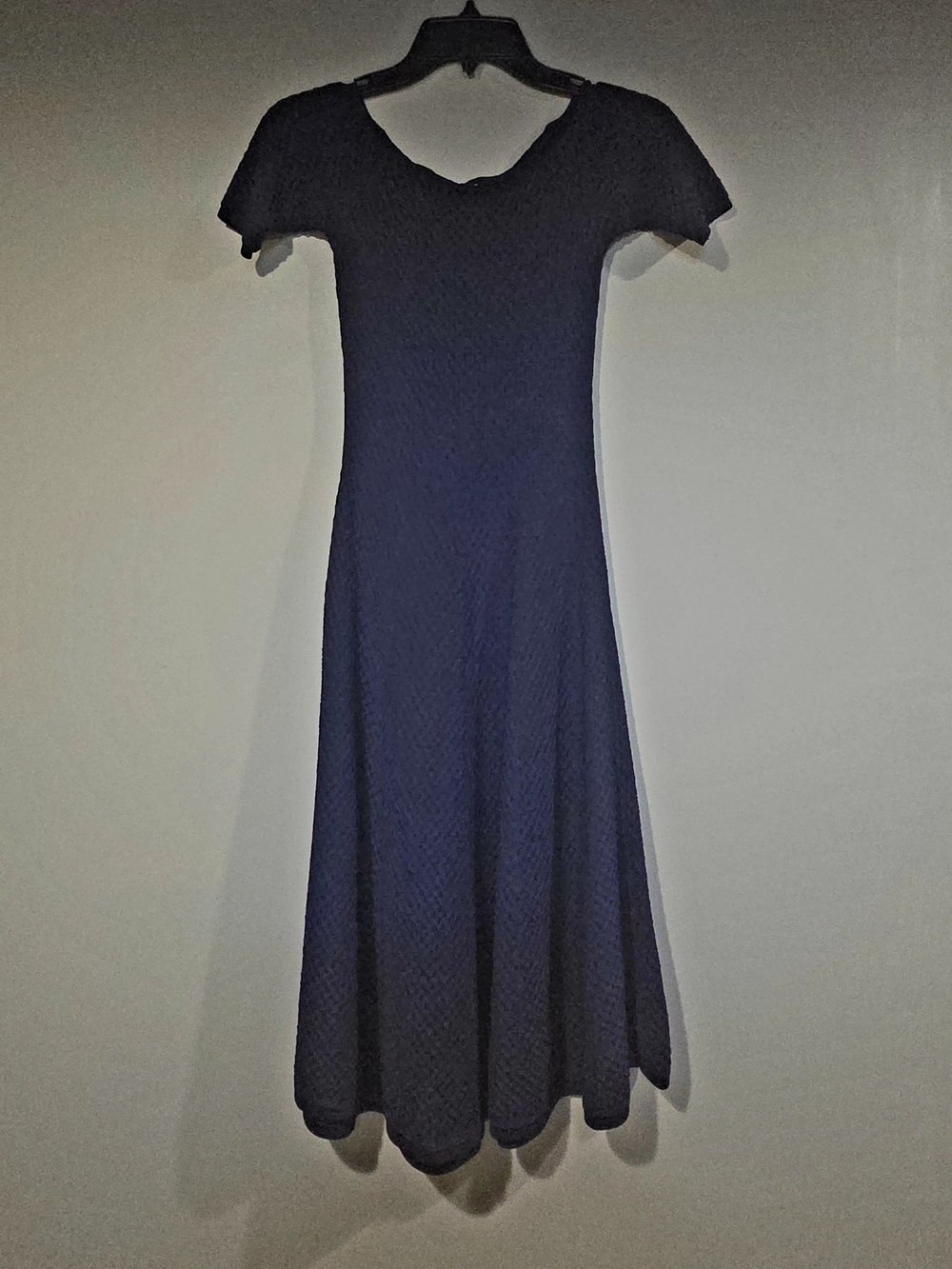 Michael Kors Navy Maxi Dress with Short Sleeves